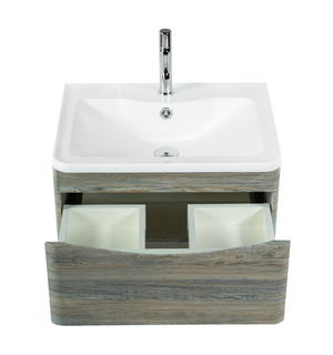 Тумба под раковину подвесная с двумя выкатными ящиками ACQUA Pino Scania 600x450x500 BelBagno