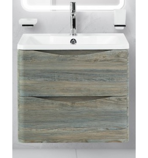 Тумба под раковину подвесная с двумя выкатными ящиками ACQUA Pino Scania 700x450x500 BelBagno