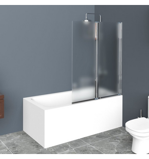 Душевая шторка на ванну UNO-V-2-100/150-P-Cr-R BelBagno