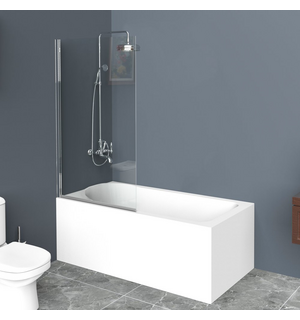 Душевая шторка на ванну UNO-V-1-90/150-C-Cr BelBagno