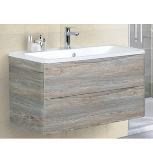Тумба под раковину подвесная с двумя выкатными ящиками ACQUA Pino Scania 1200x450x500 BelBagno