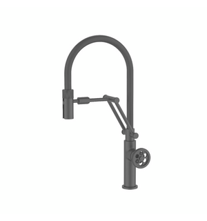 Смеситель для кухни с гибким изливом черный матовый Grange GRABLFLi05 Iddis