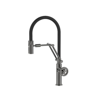Смеситель для кухни с гибким изливом графит Grange GRAGMFLi05 Iddis