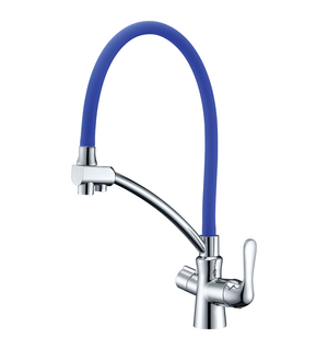 Смеситель для кухни с подключением к фильтру с питьевой водой Comfort LM3070C-Blue Lemark