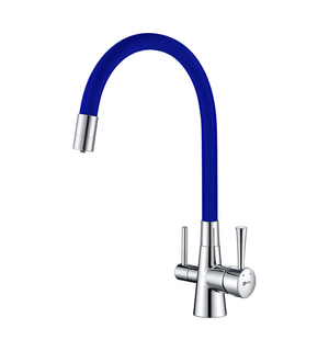 Смеситель для кухни с подключением к фильтру с питьевой водой Comfort LM3075C-Blue Lemark