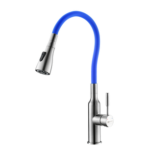Смеситель для кухни с гибким изливом Expert LM5082S-Blue Lemark