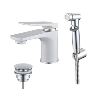 Смеситель для раковины с гигиеническим душем Allegro LM5916CW Lemark