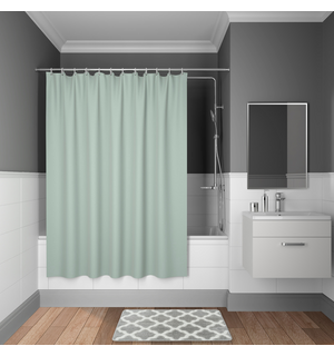 Штора для ванной комнаты Décor 180*200 см полиэстер B71P218i11 Iddis