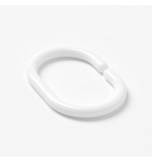 Набор колец для шторы в ванную комнату Optima Home White RID011P Iddis