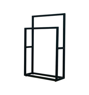 Полотенцедержатель двойной напольный LOFT черный Bergerplast