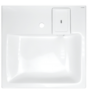 Раковина подвесная Beta 600х583х90 литьевой мрамор белая CS00078301 Azario