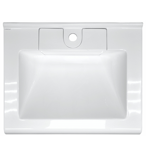 Раковина подвесная Mario 600х505х145 литьевой мрамор белый CS00078506 Azario