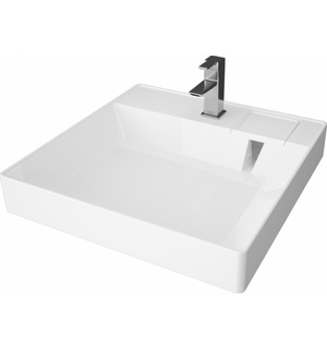 Раковина подвесная SHARP 50 600х500х110 для установки над стиральной машиной белая CS00078298 Azario