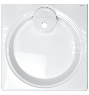 Раковина подвесная Lindi 597х595х90 литьевой мрамор белый CS00078504 Azario