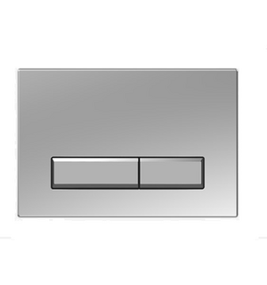 Панель смыва Slim Хром матовый клавиша прямоугольная KDI-0000024 Aquatek