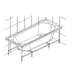 Каркас универсальный для ванн Parla, Krita 140-170 BF402140
