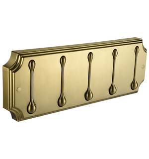 Панель пластик с 5 круглыми крючками HERMITAGE HRM-690-Bronze Elghansa