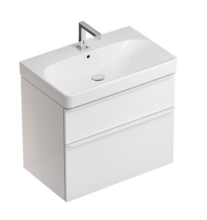 Шкафчик под раковину Geberit Smyle Square 500.353.00.1, белый глянец