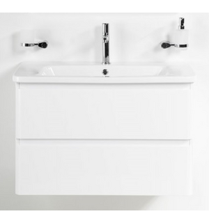 Тумба под раковину подвесная с двумя ящиками ALBANO-CER Bianco Lucido 1020x444x500 BelBagno