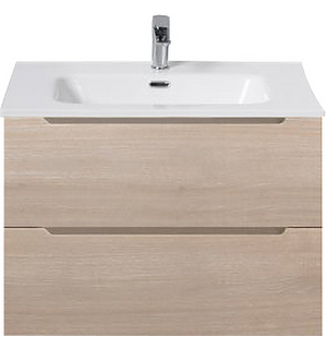 Тумба под раковину подвесная с двумя ящиками с доводчиками ETNA Rovere Grigio 700x455x500 BelBagno