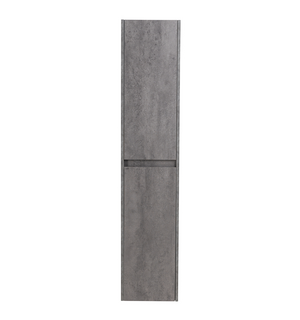 Шкаф подвесной с двумя дверцами двумя полками правосторон KRAFT Cemento Grigio 330x300x1600 BelBagno