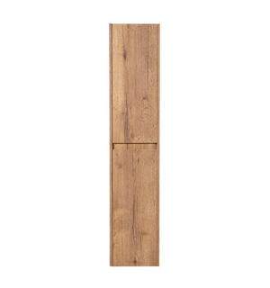 Шкаф подвесной с двумя дверцами двумя полками левосторон. KRAFT Rovere Tabacco 330x300x1600 BelBagno