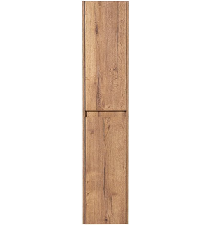 Шкаф подвесной с двумя дверцами двумя полками правосторон KRAFT Rovere Tabacco 330x300x1600 BelBagno