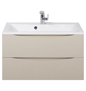 Тумба под раковину подвесная с двумя выкатными ящиками MARINO Crema Opaco 800x450x500 BelBagno