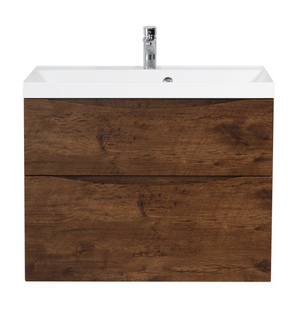 Тумба под раковину подвесная с двумя выкатными ящиками MARINO-H60 Rovere Moro 800x450x600 BelBagno