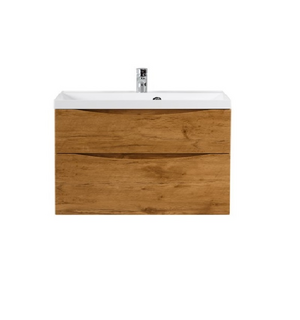 Тумба под раковину подвесная с двумя выкатными ящиками MARINO-H60 Rovere Nature 900x450x600 BelBagno