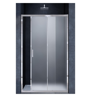 Душевая дверь Alpha VDS-3AL150MT, 1500, хром, стекло текстурное Vincea