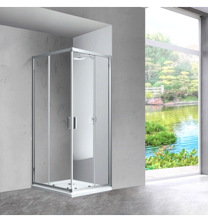Душевой уголок Scala VSS-2SC8012CL, 1200*800, хром, стекло прозрачное Vincea