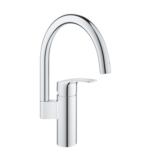 Смеситель для мойки Eurosmart, C-образный высокий излив, 33202003 Grohe