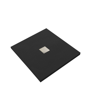 Поддон для душа из искусственного камня VST-2SR29090B, 900*900*35, черный матовый Vincea