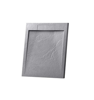 Поддон для душа из искусственного камня VST-4SRL9090G, 900*900*25, серый Vincea
