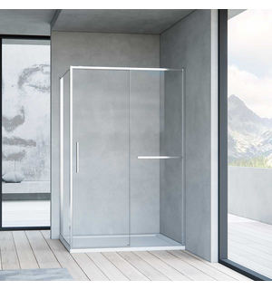 Душевой уголок Slim Soft VSR-1SS1012CL, 1200*1000, хром, стекло прозрачное Vincea