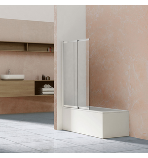Душевая шторка на ванну VSB-1E100CL, 1000*1450, хром, стекло прозрачное Vincea