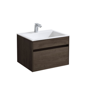 База под раковину Chiara 600 подвесная, 1 выкатной ящик soft-close, R.Oak VMC-2C600RO Vincea