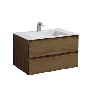 База под раковину Luka 800 подвесная, 2 выкатных ящика soft-close, T.Oak VMC-2L800TO Vincea