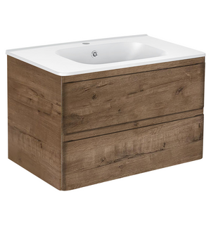 База под раковину Vico 800 подвесная, 2 выкатных ящика soft close, V.Oak VMC-2V800VO Vincea