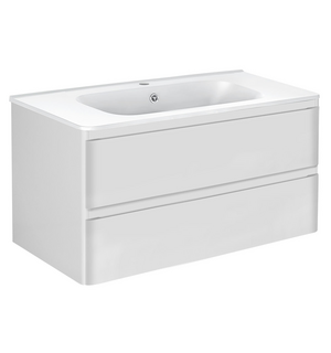 База под раковину Vico 1000 подвесная, 2 выкатных ящика soft close, G.White VMC-2V100GW Vincea