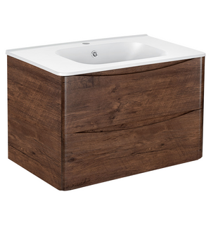 База под раковину Paola 800 подвесная, 2 выкатных ящика soft close, R.Wood VMC-2P800RW Vincea
