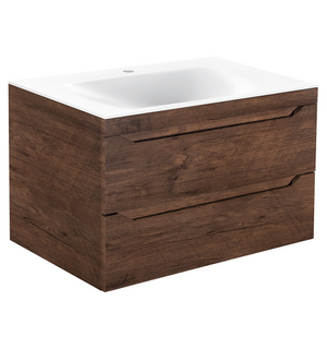 База под раковину Fine 800 подвесная, 2 выкатных ящика soft close, R.Wood VMC-2F800RW Vincea