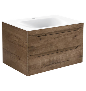 База под раковину Fine 800 подвесная, 2 выкатных ящика soft close, V.Oak VMC-2F800VO Vincea