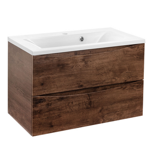 База под раковину Mia 750 подвесная, 2 выкатных ящика soft close, R.Wood VMC-2MA750RW Vincea