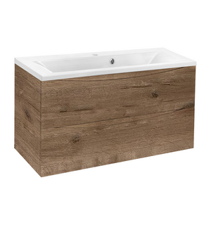 База под раковину Mia 900 подвесная, 2 выкатных ящика soft close, V.Oak VMC-2MA900VO Vincea