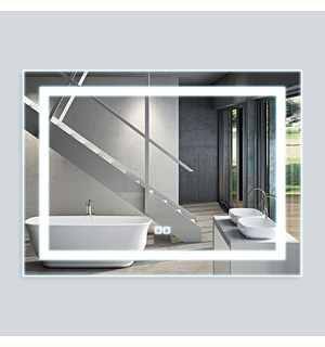 Зеркало LED 1200x800 c сенсорным выключателем и диммером VLM-2C120 Vincea