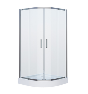 Душ.ограждение GR-0090 Classic 90*90*190 полукруг, двери раздвижные  GROSSMAN
