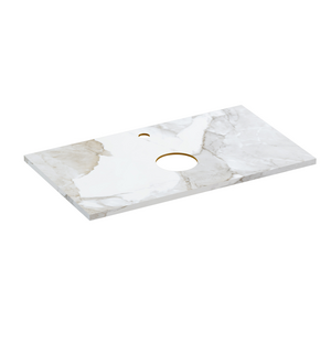 Столешница STONE из керамогранита Life 80x45x2 белый сатиновый 63855 Cersanit