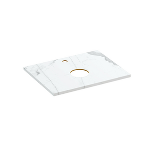 Столешница STONE из керамогранита Energy 60x45x2 белый матовый 63856 Cersanit